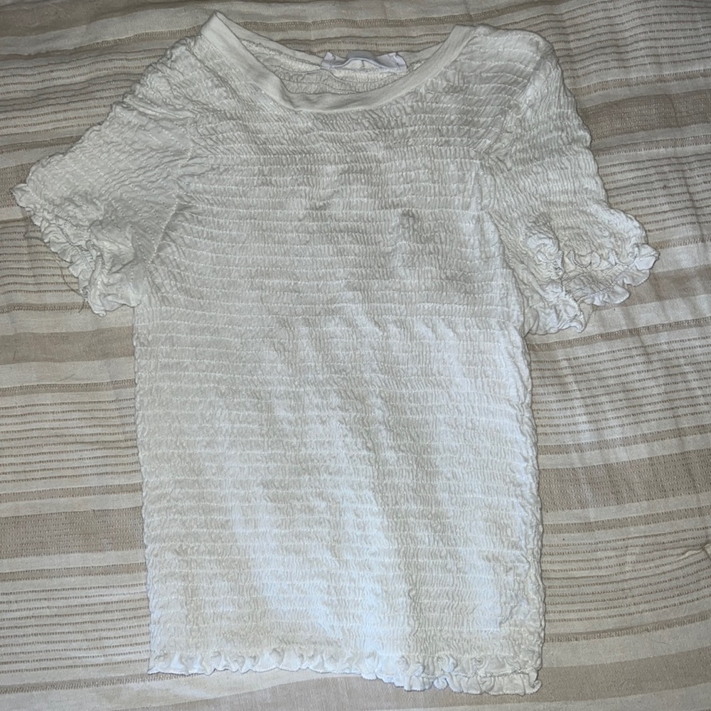 e2 tight fitted cropped shirt
